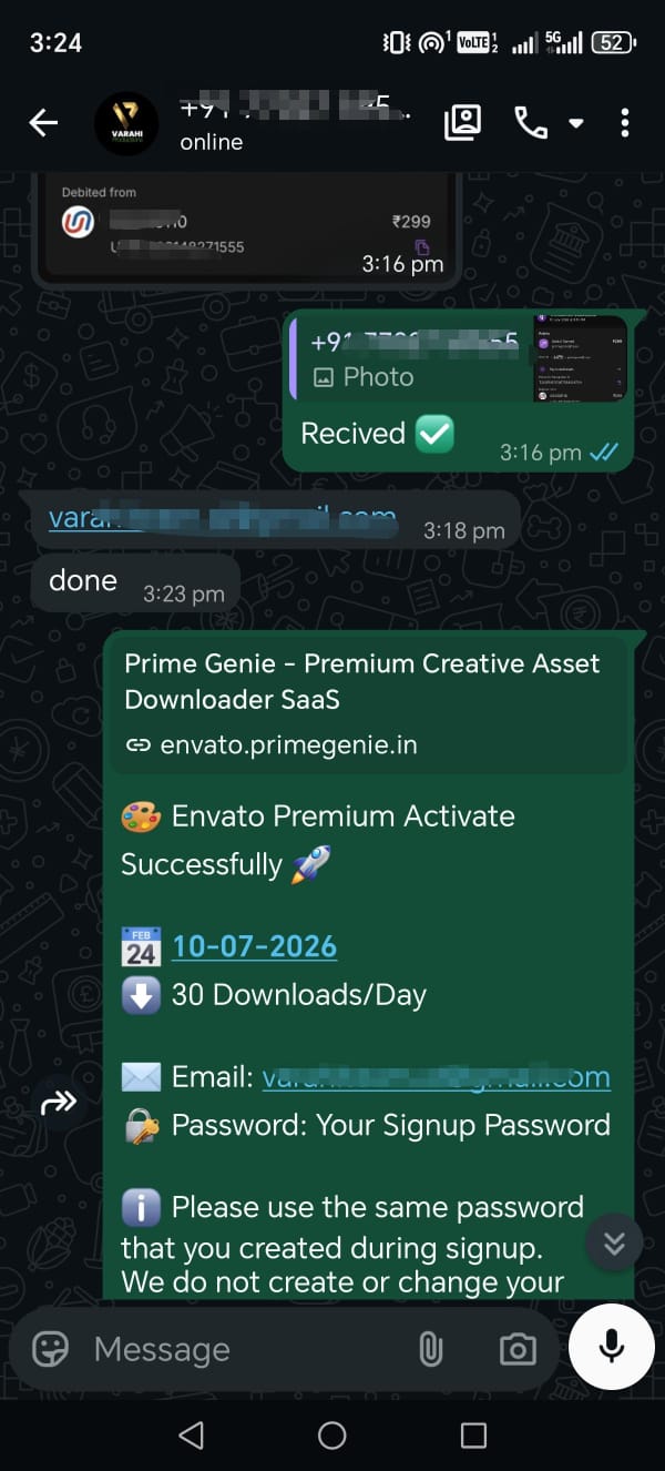 Prime Genie Group Buy designer tools subscription customer activation proof screenshot 64